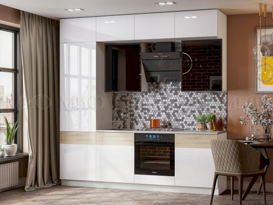 Кухонный гарнитур Техно-5 2,4 м (Миф)